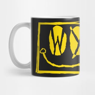 WY Eyes Wyoming Grunge Smiling Face Yellow Mug